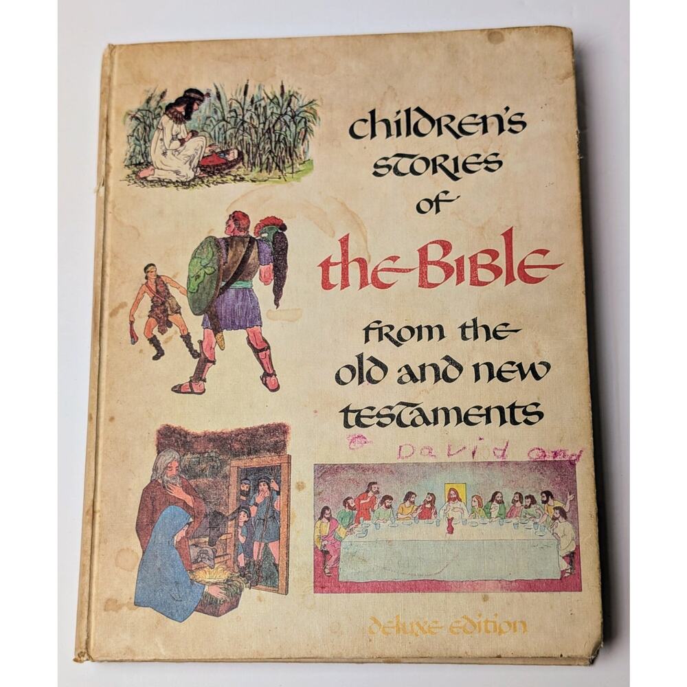 Vintage 1968 Children’s Stories of the Bible from The Old and New Testament Book